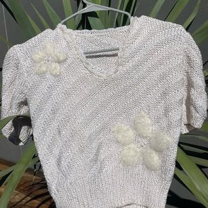 White Vintage Jumper